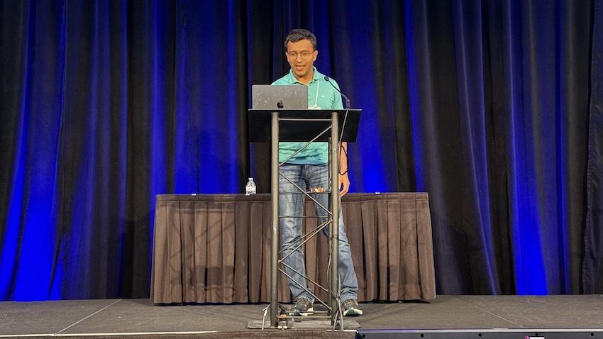 Sahil Singla presenting at STOC 24.