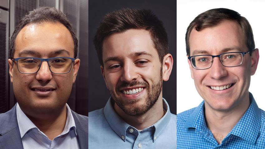 headshots of three men